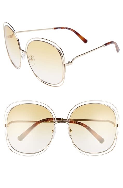 chloe carlina sunglasses square|Chloe Carlina Half.